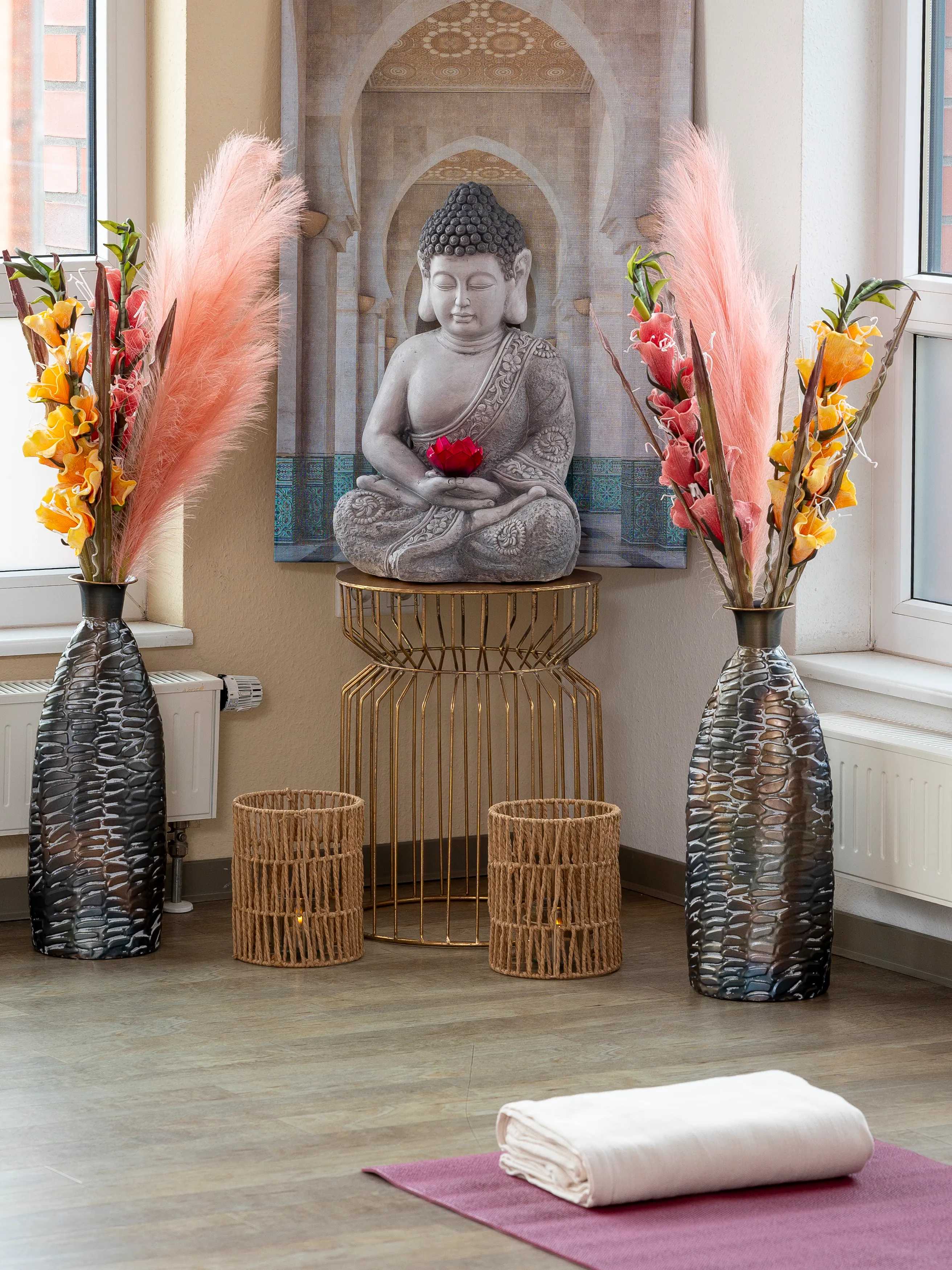 Zweiter Blick in den Kursraum von Herzraumyoga in Dortmund